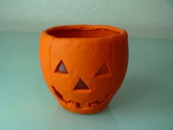 Jack-0-Lantern Candle Holder
